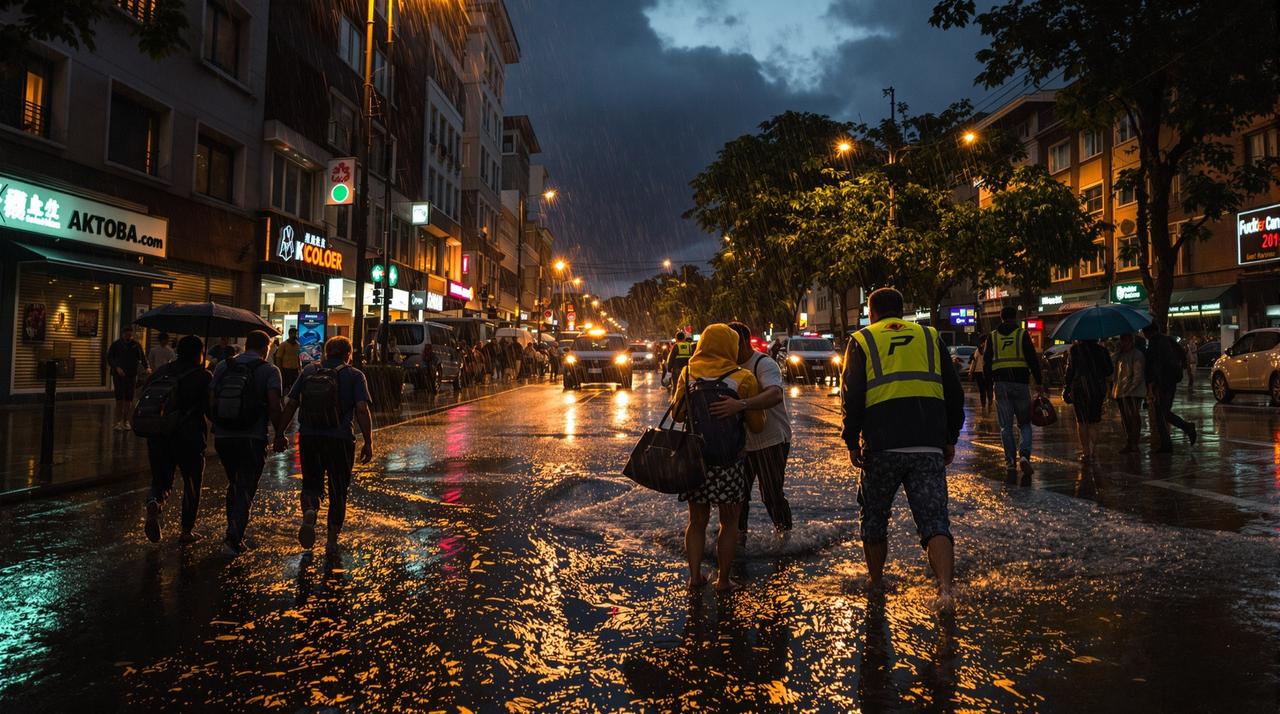 某城市特大暴雨致多处积水：市民互助画面感动全网，城市应急体系引反思